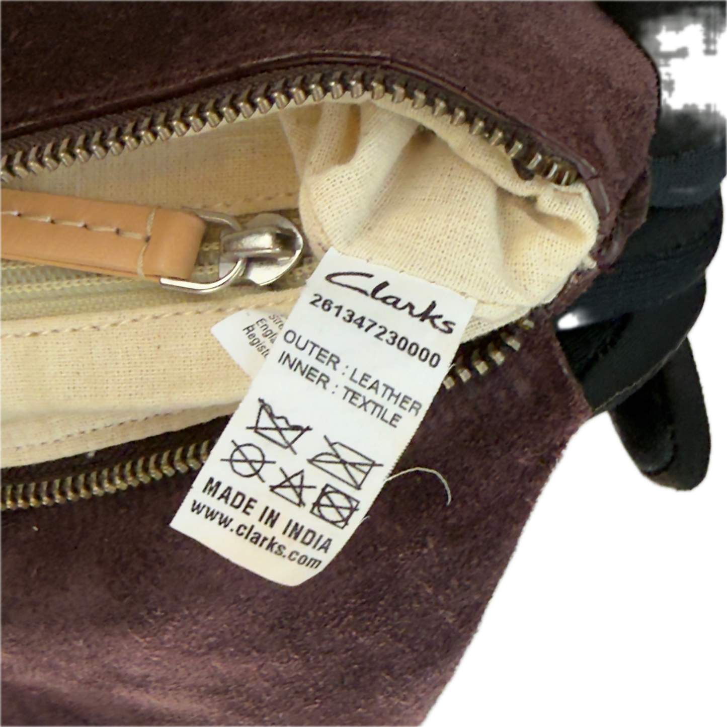 Vintage Clarks Plum Suede Crossbody Bag