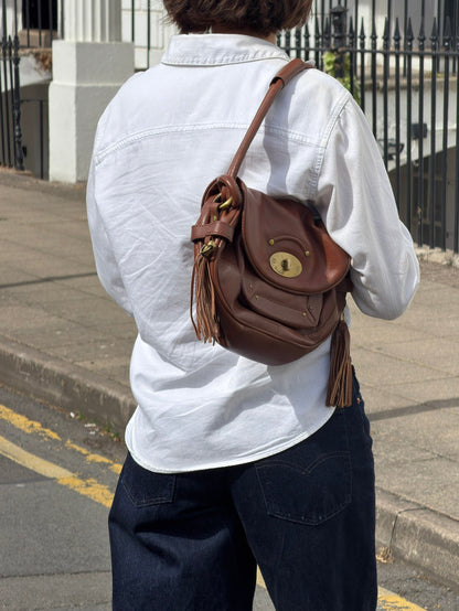 Vintage Modalù Tan Leather Shoulder Bag