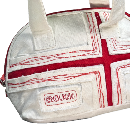 Vintage Deadstock England Embroidered Canvas Mini Bag