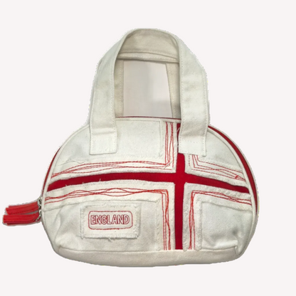 Vintage Deadstock England Embroidered Canvas Mini Bag