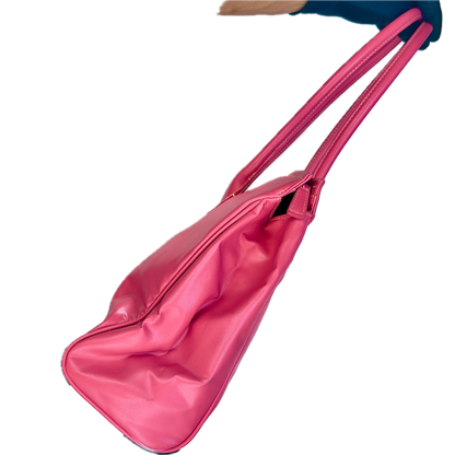 Vintage NEXT Pink Faux Leather 'Firkin' Shoulder Bag