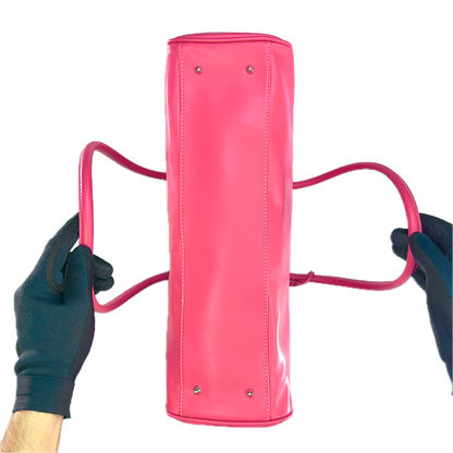 Vintage NEXT Pink Faux Leather 'Firkin' Shoulder Bag