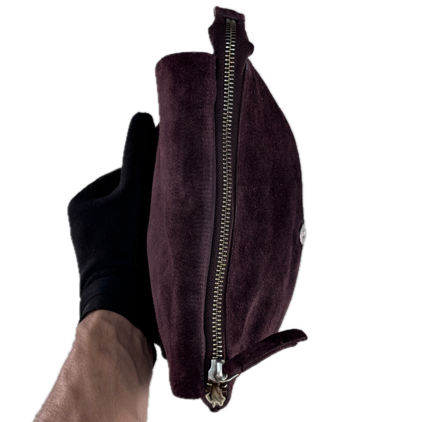 Vintage Clarks Plum Suede Crossbody Bag