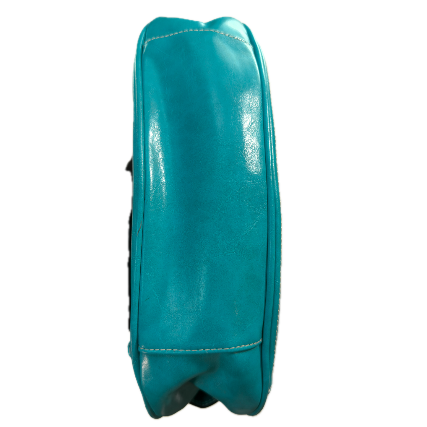 A vintage Y2K Rosetti blue crescent shoulder bag featuring a front buckle detail.