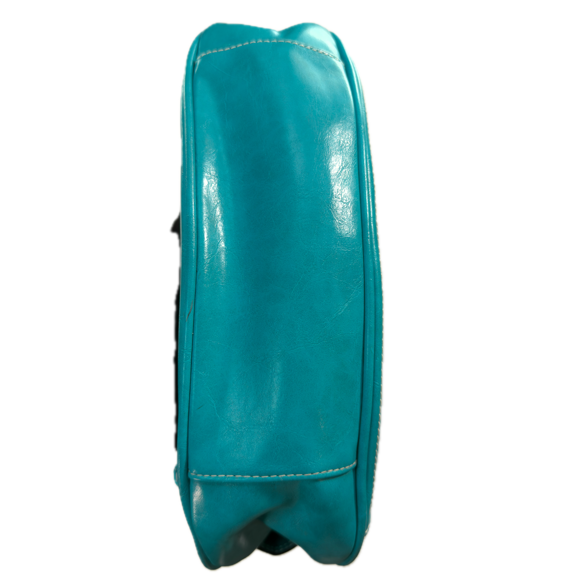 A vintage Y2K Rosetti blue crescent shoulder bag featuring a front buckle detail.