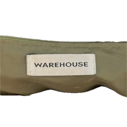 Vintage Warehouse Khaki Sequin Cotton Bucket Bag